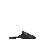 Tullie penny-strap woven flat mules 1