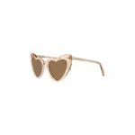 Солнцезащитные очки Saint Laurent Heart 'Nude Brown' 2
