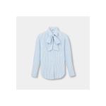 Сине-белая рубашка Slim Fit с галстуком 7