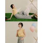 Широкие брюки с манжетами KITTY Gingham [KB1466] 2