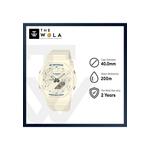 GMA-P2100BA-7A Женские аналогово-цифровые часы с белым ремешком из смолы 2