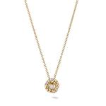Колье Petite Infinity из желтого золота с бриллиантами 1