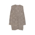 check-knit cardigan 1