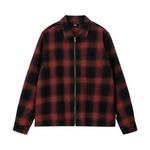 Верхняя одежда Stussy Hank Plaid Zip Shirt 'Red' 1