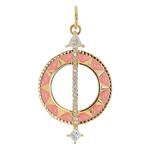 Подвеска Sundial из желтого золота с бриллиантами 1