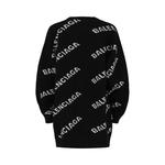 Свитера Balenciaga Allover Logo Knit Sweater 'Черный Белый' 2