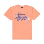 Футболки с коротким рукавом Stussy Basic Logo Pig. Dyed Tee 'Neon Orange' 1