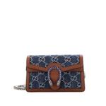 Мини-сумка через плечо Dionysus Bag GG Denim Super Mini 1