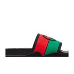 Слайды Gucci Wmns Slide 'Interlocking G - Black Red Green' 2