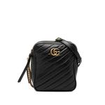 Стеганая мини-сумка через плечо GG Marmont Double Zip (2016-2026 годы) 1