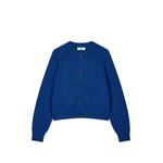 raglan-sleeve round-neck cardigan 1