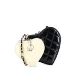 Лакированная сумка через плечо Double Heart Clutch with Chain 1