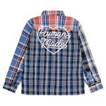 Рубашка на пуговицах Human Made Crazy Check Long-Sleeve Shirt «Синий» 2