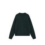 green alpaca cardigan with Ami de Coeur 2