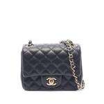 Сумка через плечо Mini Square Classic Lambskin Single Flap (2021-2026 годы) 1