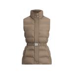 quilted belted gilet 1