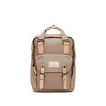Macaroon buckle-fastening logo-patch backpack 1