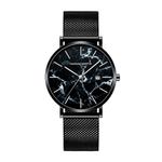Мужские кварцевые часы Marquina Black из нержавеющей стали 1