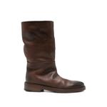 distressed-effect leather boots 1