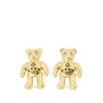 small Ruby teddy-bear earrings 1