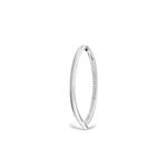 Серьги-кольца Oera Orb из белого золота с бриллиантами 1