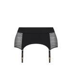 Nuit Fauve mesh-panel suspender belt 1
