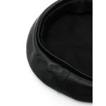 Кожаный берет из зернистой кожи 2