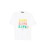 slogan-print short-sleeve T-shirt 1