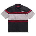 Рубашки и топы Supreme Silk Zip Up Short-Sleeve Shirt 'Black' 1