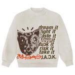 Свитшоты Cactus Jack by Travis Scott D.L.T.L.F.R.T. Crewneck «Кремовый» 1