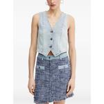 button V-neck top 1