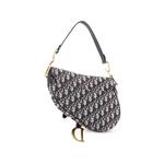 Сумка на плечо Saddle Handbag Oblique из канваса среднего размера 2