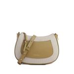 leather-trim canvas shoulder bag 1