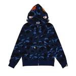 Молнии BAPE Color Camo Shark Full Zip Hoodie 'Navy' 1