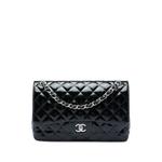 2012-2013 Jumbo Classic Patent Double Flap shoulder bag 1
