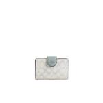 Coach Medium Corner Zip Wallet в фирменном канвасе цвета Chalk Blue CEC31 1