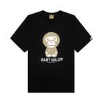Футболки BAPE Logo Monogram Baby Milo Tee 'Black/Beige' 1