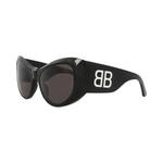 Солнцезащитные очки Balenciaga Cat Eye-Frame Recycled Acetate 'Black/Grey' 2