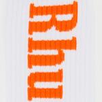 Носки и колготки Rhude Logo Sock 'White/Orange' 2