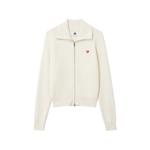ribbed zip-up cardigan 1