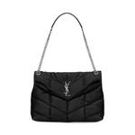 Сумки через плечо Saint Laurent Puffer Medium Chain Bag 'Черный' 1