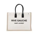 Сумка-шопер RIVE GAUCHE из белого льна 1