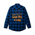 Фланелевые рубашки Anti Social Social Club A Fire Inside Flannel 'Blue' 2