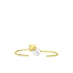 Браслет M/G Tasaki Square Leaf из желтого золота с жемчугом 1