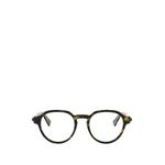 tortoiseshell-effect round-frame glasses 1