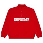 Полузастежки Supreme Collegiate Half Zip Pullover «Red» 1