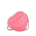 Большая стеганая сумка через плечо CC in Love Heart Bag 2