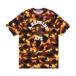 Топы BAPE 1st Camo College Tee 'Orange' 1