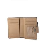 Средний угловой кошелек на молнии из фирменного канваса - Sand Beige 3