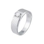 Кольцо с бриллиантом LITZ 18K белое золото DR4106 1